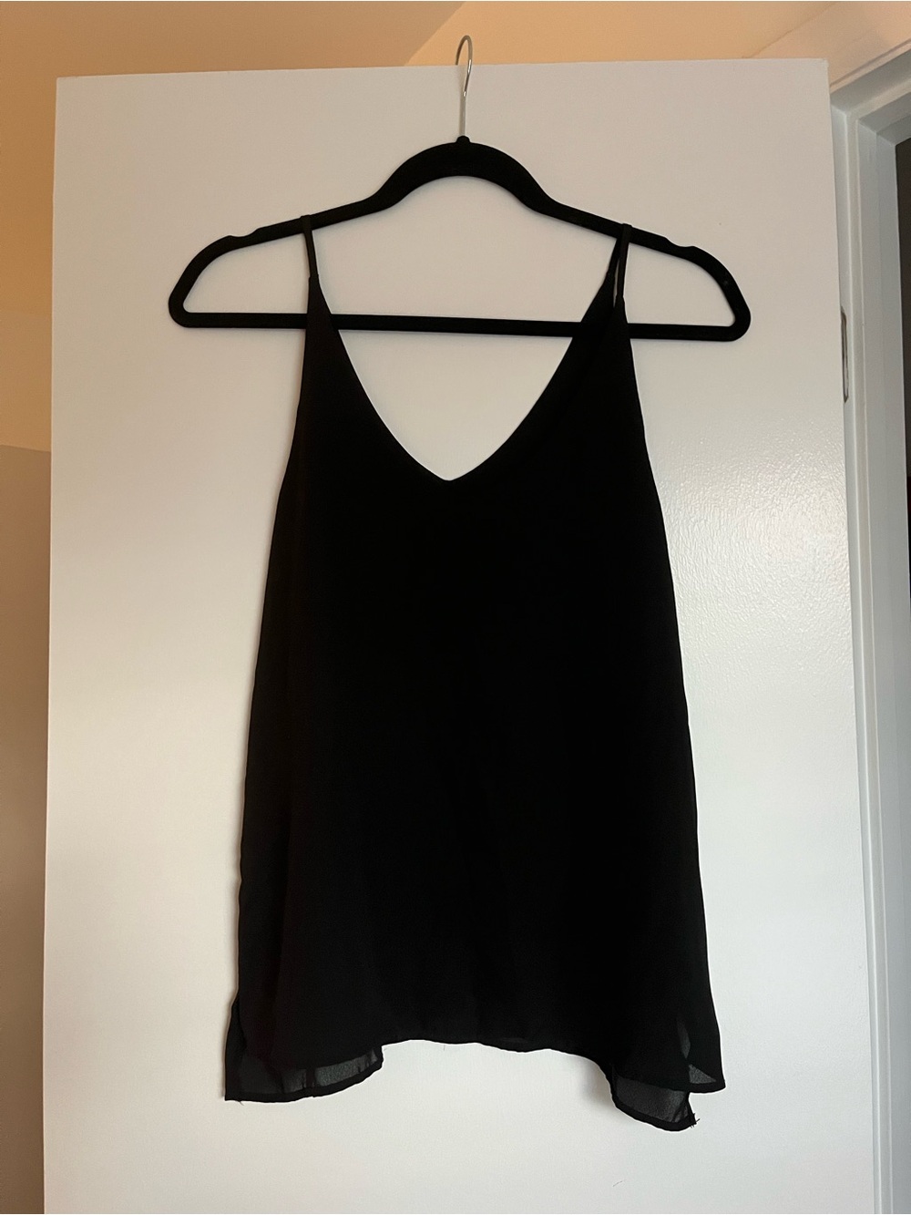 Stella Luce Black V-Neck Spaghetti Strap Camisole
